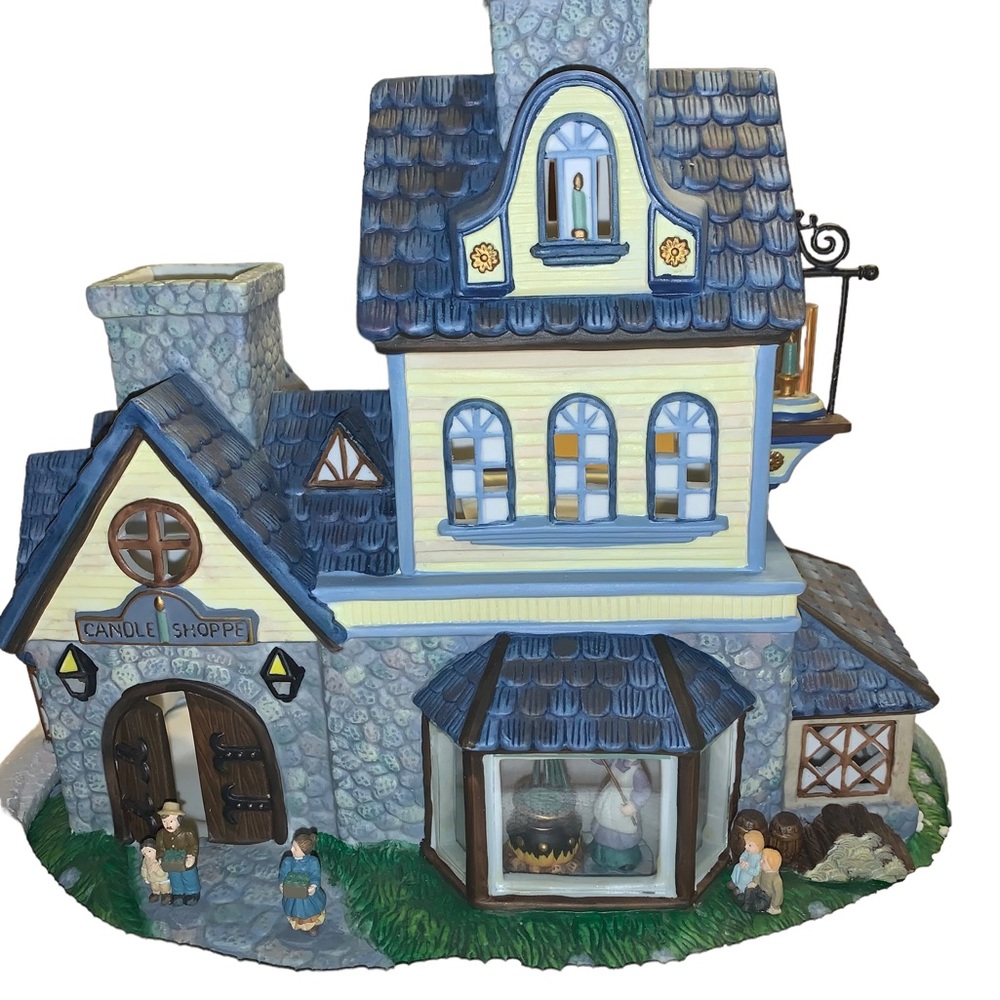 PartyLite Candle Shoppe Tealight House Old World Village